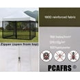 thumbnail image 5 of PCAFRS Mosquito Net with Zipper for Outdoor Camping Mosquito Net DIY Canopy Screen Wall Outdoor Mosquito Net for 10 x 10' Patio Gazebo and Tent (Only Mosquito Net Outdoor Tent Not Including), 5 of 5