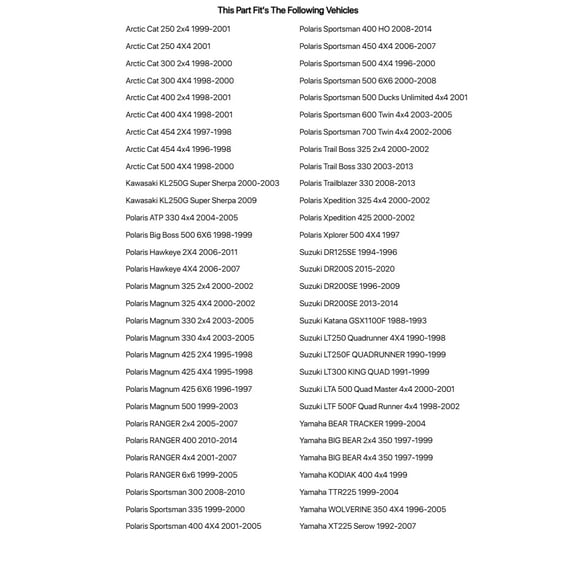 Tusk Float Bowl Gasket