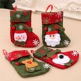 thumbnail image 3 of Calcetín De Navidad Oso Patrón Caramelo Regalo Bolsa De Almacenamiento Decoración De Navidad Decoración De Fiesta Scienceny HA023854-00, 3 of 7
