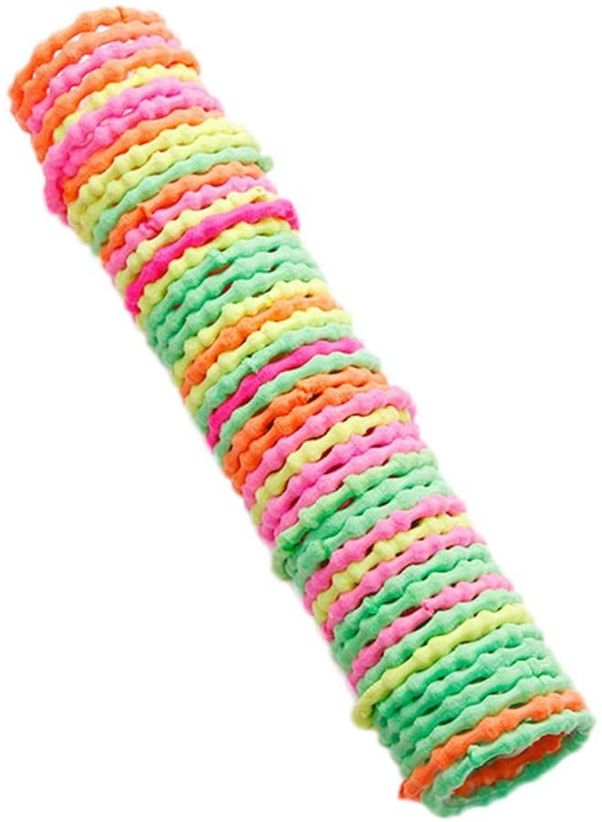 50Pcs Rubber Elastic Hair Bands Multicolor Hair Ties Bulk Rope Holder