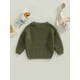 thumbnail image 4 of Txlixc Suéteres de cuello redondo para bebés pequeños, suéteres de punto sueltos de color sólido de manga larga Txlixc  Moda, 4 of 9