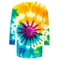 thumbnail image 4 of CYMMPU Blouses for Women Dressy Casual Crew Neck Tie Dye Tunic Tops 3/4 Sleeve Summer Fashion Shirts Loose Fit Spring Tops Ombre T-Shirts Multicolor XXXL, 4 of 5