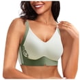 thumbnail image 2 of Zshosam Bras for Women Plus Size Full Coverage Bra with Wide Strap for Heavy (Green,XXXXXXL), 2 of 6