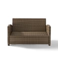 thumbnail image 4 of Outdoor Loveseat with Cushions - Weathered Brown - Patio Lawn Furniture, 4 of 8