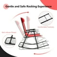 thumbnail image 4 of Patiojoy Foldable Rocking Chair Zero Gravity Lounge Rocker with Headrest Outdoor Portable Rocker Red, 4 of 8