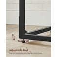 thumbnail image 5 of VASAGLE End Table C Shaped Sofa Side Table Snack Side Table for Bedroom Side Table Living Room Ebonized Oak and Black, 5 of 6