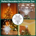Illuminated Star Christmas Tree Topper with 3D Snowflake Projector ...