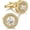 Gold-2, variant on Crystal Cufflinks for Men CZ Cuff Links Sparkle Diamond Gold Ornate Cufflinks for Wedding Groom Best Man