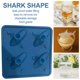 thumbnail image 3 of Shark Silicone Ice Mold, Novelty Cute Shark Gifts, Ocean Sharks Silicone Molds Sea Fish Ice Cube Makers 4 Cavatity, Sharks Shaped Icecube Molds for Whiskey, Cocktails, Juice, Coffee, 3 of 7