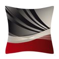thumbnail image 3 of 4 Uds. Funda de almohada decorativa navideña de lino y algodón de 18x18 pulgadas con diseño navideño rojo y negro ER, 3 of 5