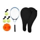 thumbnail image 3 of Entrenador de tenis individual con rebote de pelota Entrenamiento de tenis individual para niños en el parque Raqueta doble 3 bolas, 3 of 9