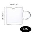 thumbnail image 5 of Hazel Tech Kitchen Cup Glass 100ml with Spout Clear Milk Cup with Handle, 5 of 5