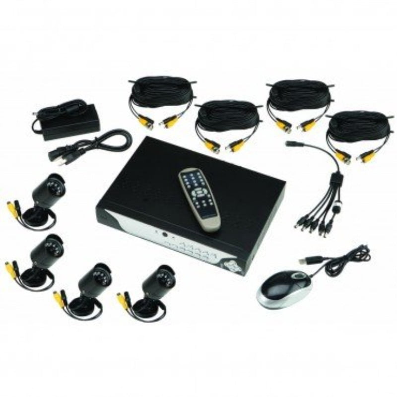 8 channel surveillance dvr with 4 hd cameras