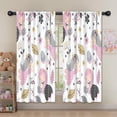 thumbnail image 5 of Blackout Kids Curtains,White Fairy Flower Pattern Childrens Insulated Curtains Set Of 2,Bedroom Essentials,Toddler Room Decor 52"x63", 5 of 5