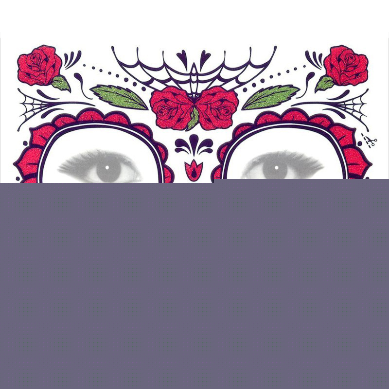 thumbnail image 1 of Cara de esqueleto pegatinas de cara cara de esqueleto pegatinas de cara temporal accesorios de fiesta de disfraces Anggrek Otros, 1 of 4