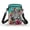 Zebra Floral Pattern, variant on HELLHERO Skull and Floral Pattern 2 Zippers Shoulder Bags with Adjustable Strap for Outdoor Travel
