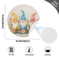 thumbnail image 2 of Ryvnso Cute Gnomes with Plants Round Plate Mats Dining Table Placemat Set of 4 for Holiday Decoration, 2 of 7