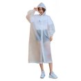 thumbnail image 1 of Ygjytge Chubasquero Largo para Adultos para Viajes Al Aire Libre Pesca Escalada Poncho Lluvia Con Capucha (blanco), 1 of 7