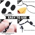 thumbnail image 4 of Soft Foam Nose Pads Topboutique Black Eyeglass Nose Pads Grips Self Adhesive Non-Slip Eyeglass Nose Pads Non Slip Eye Glasses Nose Pads for Plastic Frame - Water Drop Shape (20 Pairs,Skin/1.5 mm), 4 of 7
