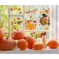 thumbnail image 4 of 104 PCS Thanksgiving Window Clings Fall Leaves Window Stickers Decorations Autumn Pumpkin Maple Leaves Turkey Window Decals for Thanksgiving Fall Home Party Decorations, 4 of 7