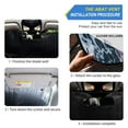 thumbnail image 2 of ALAZA Sand Beach Landscape Windshield Sun Shade Car Foldable Sun Visor Block UV Rays Protector 53"x23.5", 2 of 8