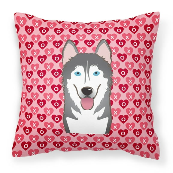 Carolines Treasures BB5288PW1818 Alaskan Malamute Fabric Decorative Pillow 18HX18W multicolor