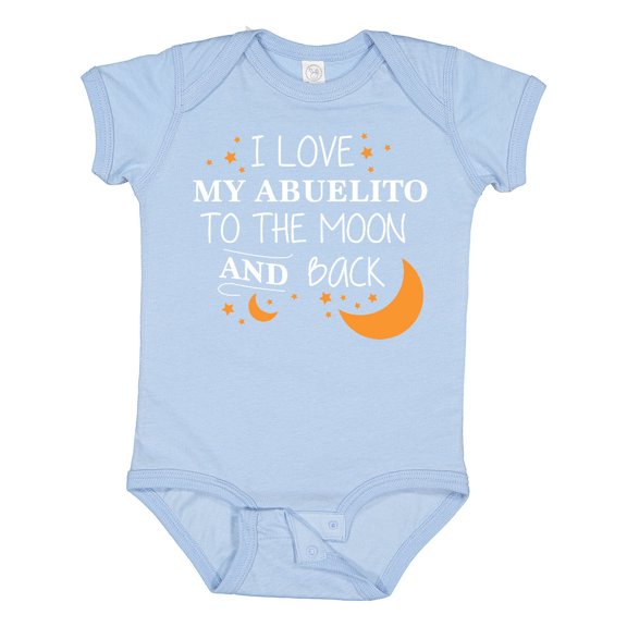 Inktastic I Love My Abuelito to the Moon and Back Boys or Girls Baby Bodysuit