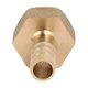 thumbnail image 4 of Conector de acoplamiento de tubo de latón con rosca hembra de 3/8 BSP y barbilla de manguera de 8 mm, 8 piezas, 4 of 4