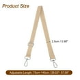 thumbnail image 2 of Shoulder Strap 2.5cm Wide Crossbody Strap, Light Gold, Silver Buckle, 2 of 6