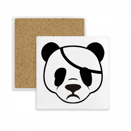 

Face Panda Ruthless Blindfold Coaster Cup Mat Mug Subplate Holder Insulation Stone