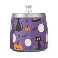 thumbnail image 7 of Yayeee Ashtray with Lid for Cigarette Smokeless Stainless Steel Home Ash Holder, Halloween Black Cat, 7 of 7