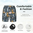 thumbnail image 5 of Fotbe Llama and Cactus Men’s Swim Trunks Quick Dry Swim Shorts Board Shorts with Mesh Lining-X-Large, 5 of 9