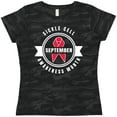 thumbnail image 3 of Inktastic Sickle Cell Awareness Month September with Red Ribbon Women's T-Shirt, 3 of 5