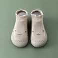 thumbnail image 2 of Mepaouo Toddler Walking Sock Shoes Infant Non Slip Slippers Baby Boys Girls Indoor Outdoor Sneakers Khaki, 2 of 5