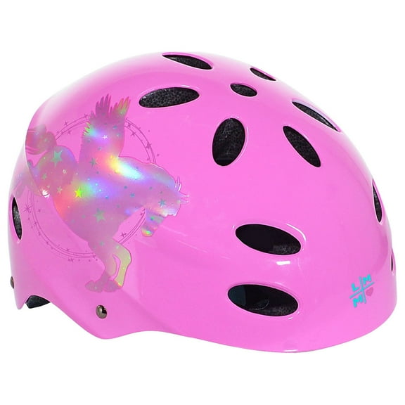 LittleMissMatched Girl's Pegasus Hologram Helmet, Pink, Child