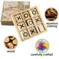 thumbnail image 3 of Staron Wooden Tic Tac Toe Game, Portable Mini Travel Board Game for Children, Indoor Strategy Game, 3 of 6
