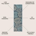 thumbnail image 4 of JONATHAN Y SANTA MONICA 2 x 20 Runner Rug, Zinnia Floral Textured Weave - Navy/Aqua, SMB110C-220, 4 of 6
