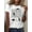 White, variant on Women's Cute Cat Music Graphic Tee, Black Cat Playing with Music Notes Print Casual Crew Neck Short Sleeve T-Shirt, Funny Cat Lover Gift, Musical Theme Everyday Comfortable Shirt