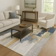 thumbnail image 7 of Addison Rugs Mayfield Premium Machine Washable Transitional Abstract Navy Rectangle Rug, 3' x 5', 7 of 7