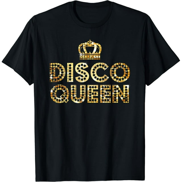 Disco Queen, T-Shirt Rétro Disco Assorti pour Femmes - comme sur l'Image - 2TG