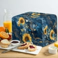 thumbnail image 4 of Xixirimido Butterfly Sunflower Daisy Marble Print Toaster Cover Toaster Oven Cover with Drawstring Toaster Appliance Dust Proof Cover for Kitchen Small Appliance Kitchen Accessories, for 2 Slice, 4 of 7