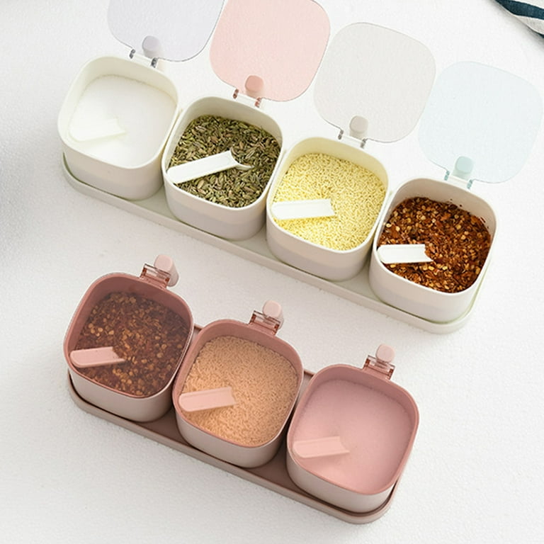 Yin Condiment Jars Salt Spice Containers Seasoning Storage Boxes