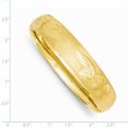 thumbnail image 2 of 14k Yellow Gold 14.25mm Florentine Hinged Bangle Bracelet, 2 of 6