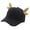 black brown horn, variant on Devil Horn Baseball Hat for Adult Unisex Sunproof Hat for Outdoor Activity Sport Accessories Headwear for Street Wear