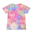 thumbnail image 4 of Favoffer Unisex Kids' Summer Multicolor Cool Tie-Dye Graphic Tee Relaxed Round Neck Trendy Short-Sleeve Breathable Top, for Casual, Travel, Play, Gifting 4-13Y, 4 of 6