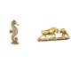 thumbnail image 1 of Escultura De Resina De Oso Toro Dorado, Obra De Arte Animal Moderna De Feng Shui Para Oficina, Dormitorio, Sala De Estar, Armario, Chimenea, Regalo De Cumpleaños, Decoración, 1 of 8