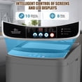 thumbnail image 4 of Veeboto 17.8 lbs Portable Washing Machine, Full Automatic Washer with Drain Pump, 10 Programs & 8 Water Levels with Transparent Cover, Gray, 4 of 9