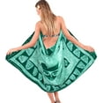thumbnail image 3 of HAPPY BAY Women's Beach Wrap Bikini Swimwear Swim Cover up Skirt Bathing suit Summer Wraps Beachwear Sarong Coverups Swimsuits for Women One Size Green_N986, 3 of 3