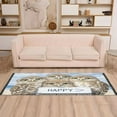 thumbnail image 6 of Runner Rug Classical Design Owls Hold in Happy Style Modern Pattern 72x23.5in Indoor Washable Runner Rug, 6 of 8