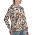 thumbnail image 6 of Disketp Dark Enchanted Flowers And Birds Womens Casual Hoodies Crew Neck Long Sleeve Sweatshirts Pullover Tops-Medium, 6 of 7